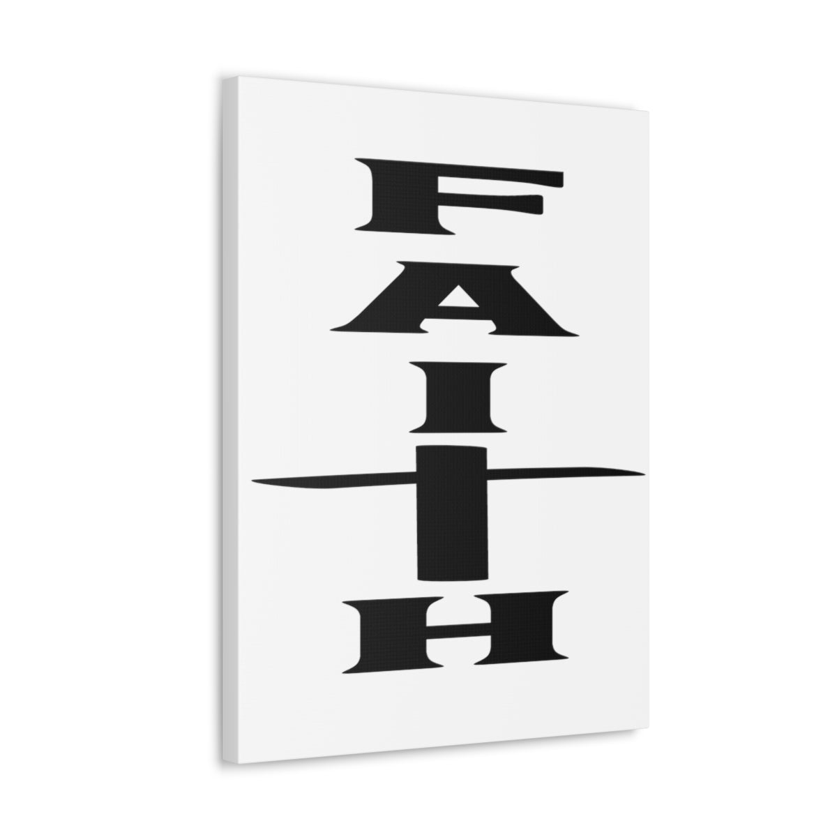 Scripture Walls Faith Black 2 Corinthians 5:7 Christian Wall Art Print Ready to Hang Unframed-Express Your Love Gifts
