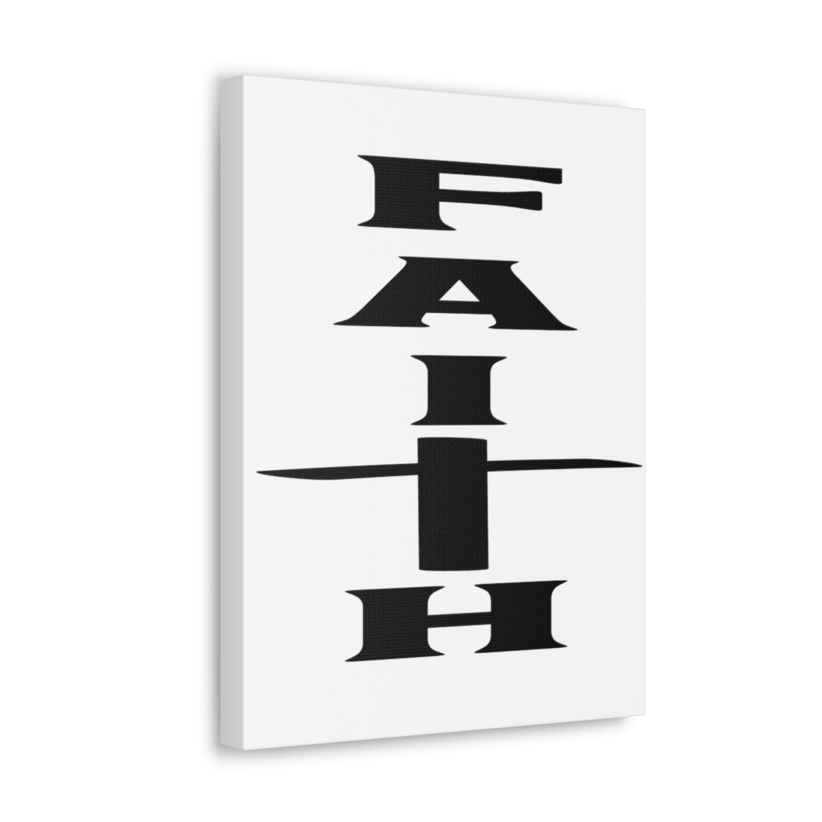 Scripture Walls Faith Black 2 Corinthians 5:7 Christian Wall Art Print Ready to Hang Unframed-Express Your Love Gifts