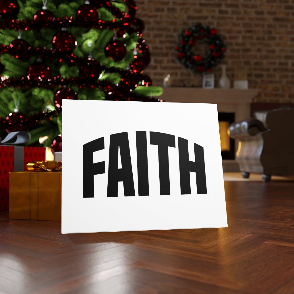 Scripture Walls Faith Bold Bible Verse Canvas Christian Wall Art Ready to Hang Unframed-Express Your Love Gifts