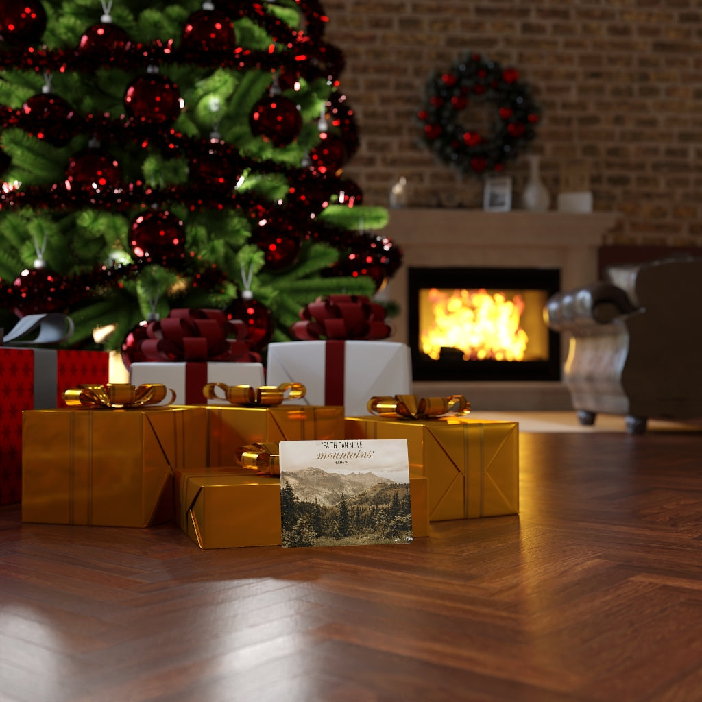 Scripture Walls Faith Can Move Matthew 17:20 Bible Verse Canvas Christian Wall Art Ready to Hang Unframed-Express Your Love Gifts