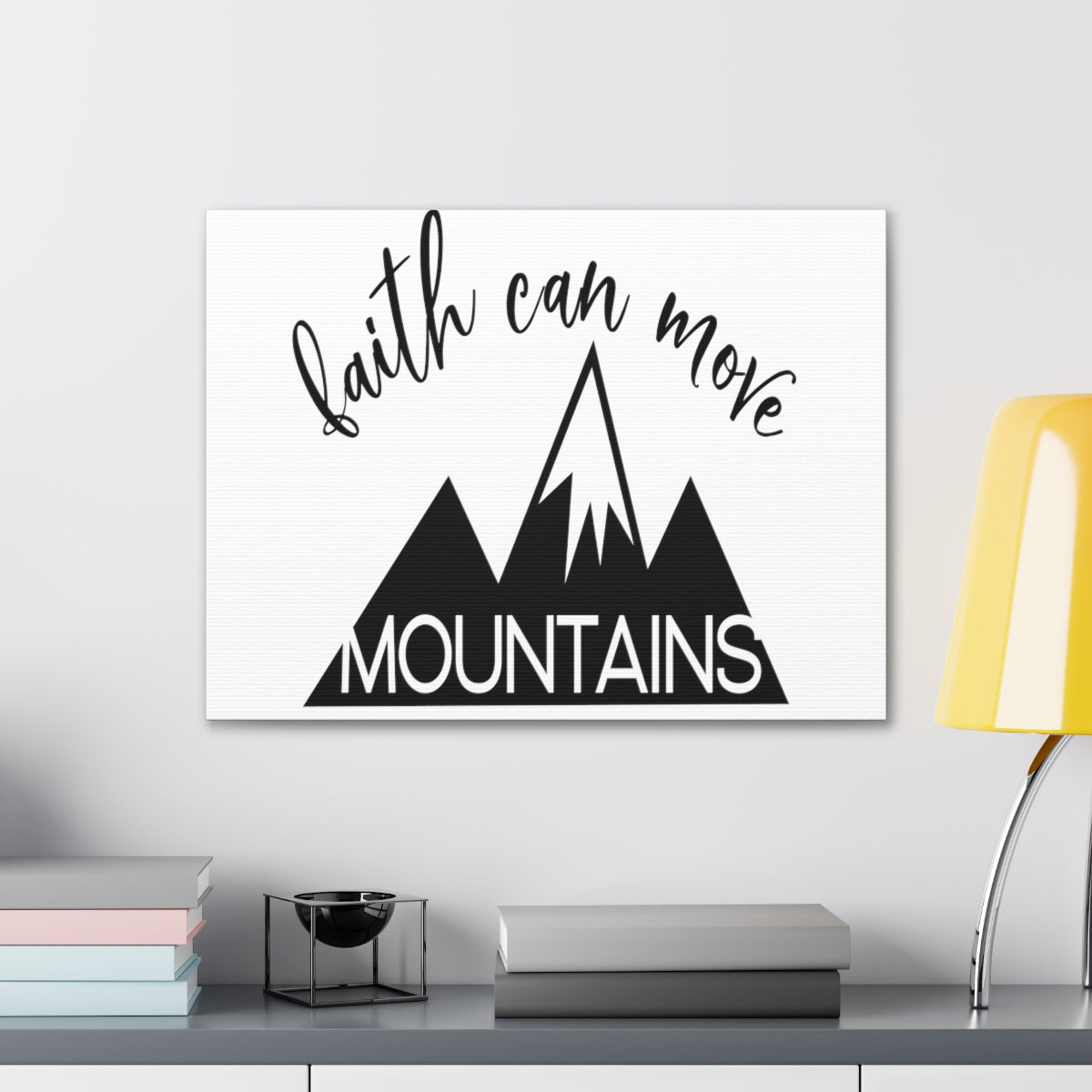 Scripture Walls Faith Can Move Matthew 17:20 Christian Wall Art Print Ready to Hang Unframed-Express Your Love Gifts