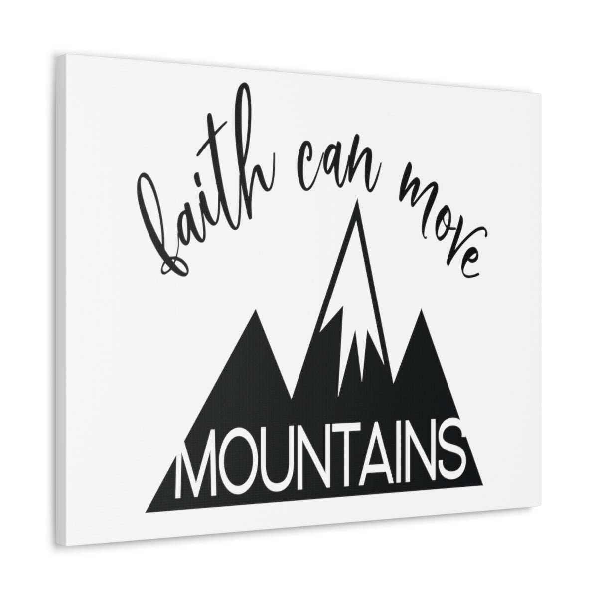 Scripture Walls Faith Can Move Matthew 17:20 Christian Wall Art Print Ready to Hang Unframed-Express Your Love Gifts