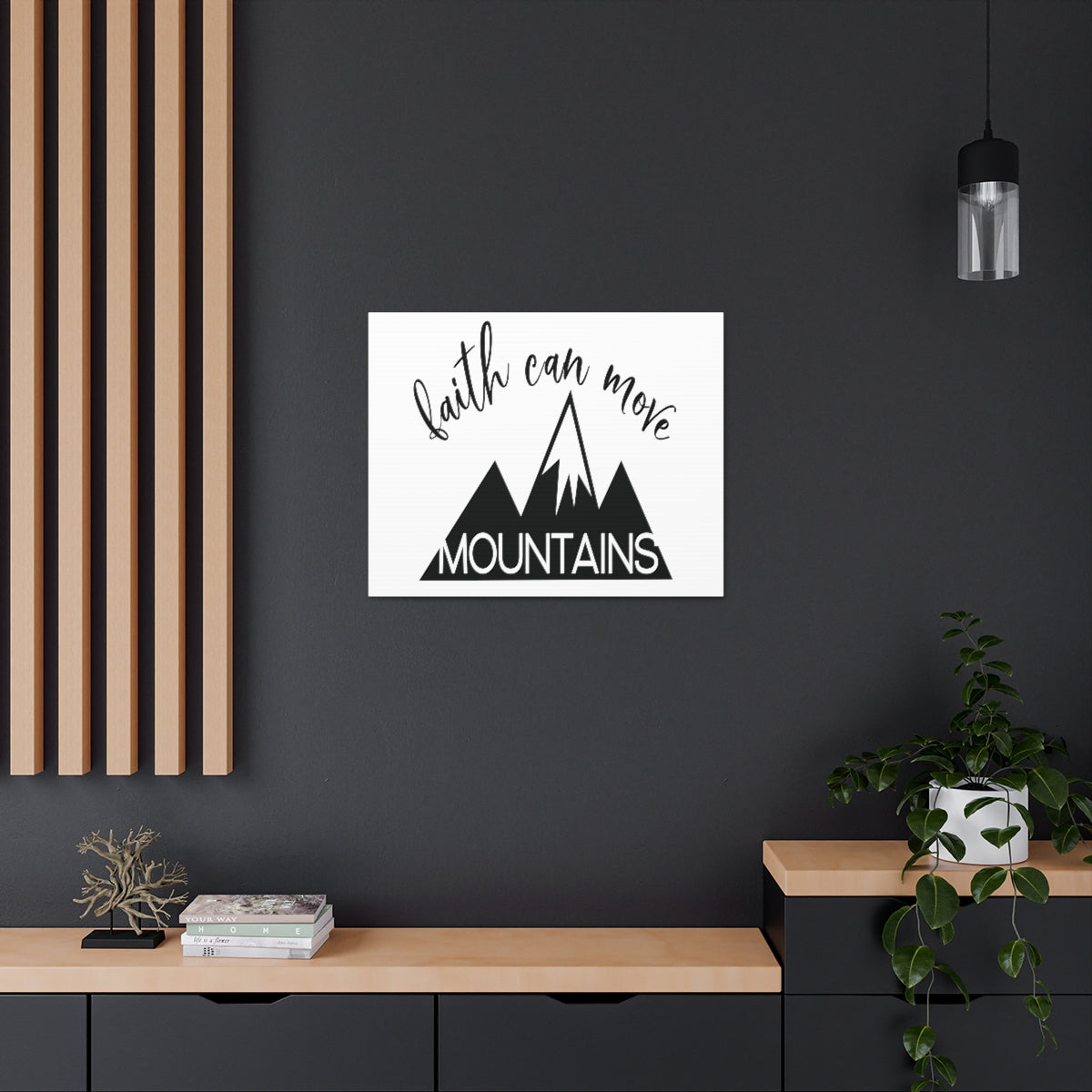 Scripture Walls Faith Can Move Matthew 17:20 Christian Wall Art Print Ready to Hang Unframed-Express Your Love Gifts