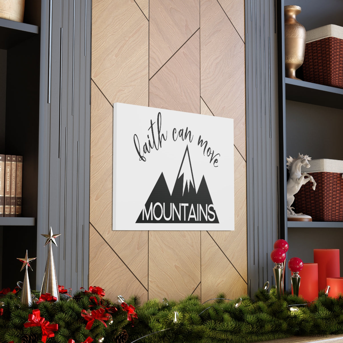 Scripture Walls Faith Can Move Matthew 17:20 Christian Wall Art Print Ready to Hang Unframed-Express Your Love Gifts