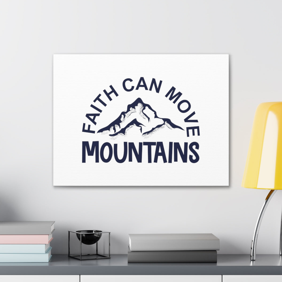 Scripture Walls Faith Can Move Mountains Matthew 17:20 Christian Wall Art Bible Verse Print Ready to Hang Unframed-Express Your Love Gifts