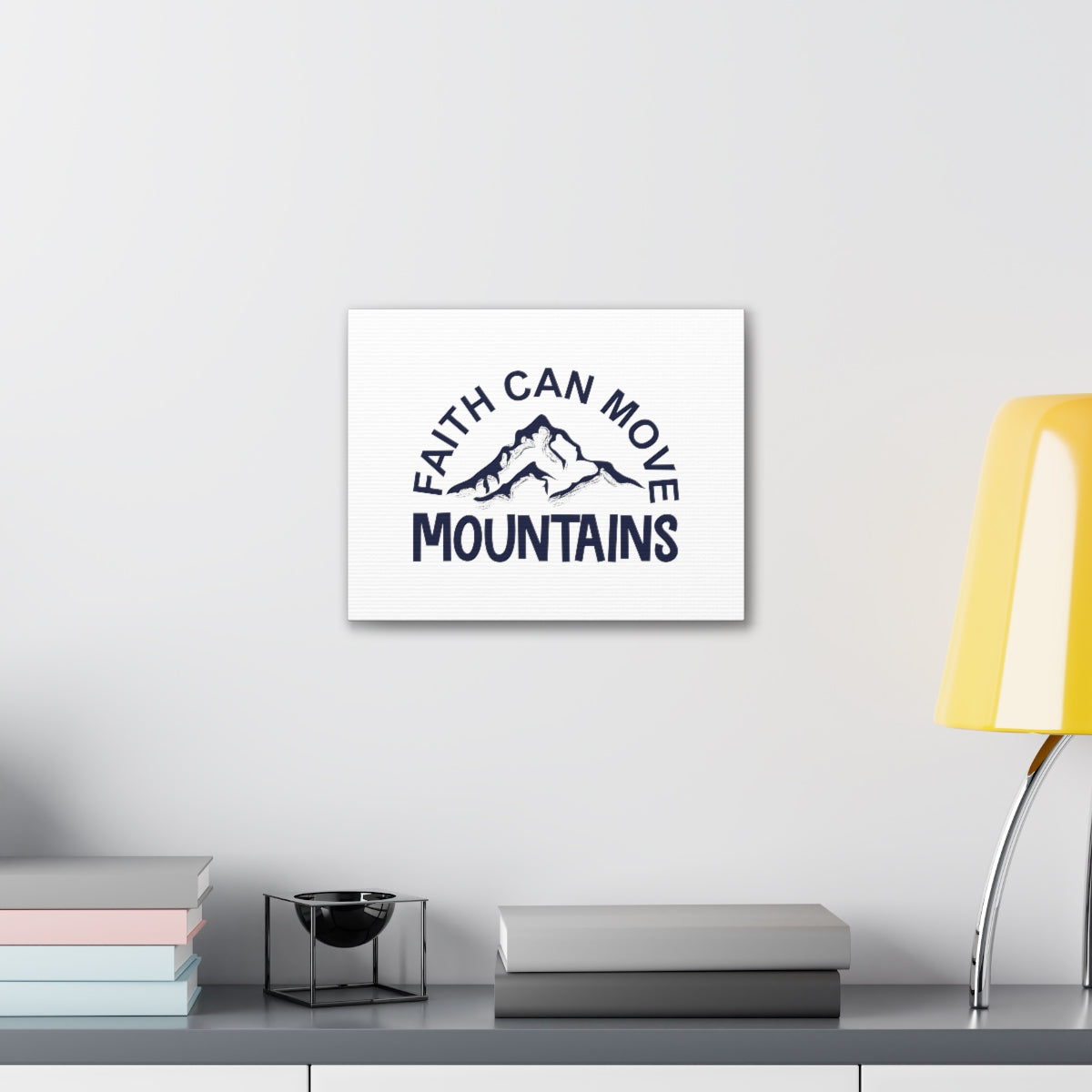 Scripture Walls Faith Can Move Mountains Matthew 17:20 Christian Wall Art Bible Verse Print Ready to Hang Unframed-Express Your Love Gifts