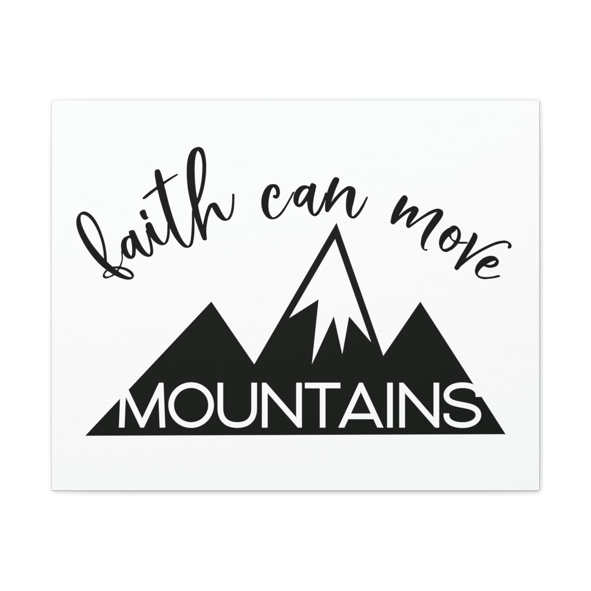 Scripture Walls Faith Can Move Mountains Matthew 17:20 Christian Wall Art Print Ready to Hang Unframed-Express Your Love Gifts