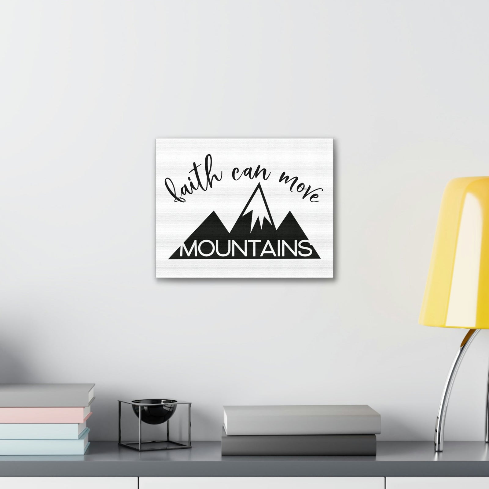 Scripture Walls Faith Can Move Mountains Matthew 17:20 Christian Wall Art Print Ready to Hang Unframed-Express Your Love Gifts