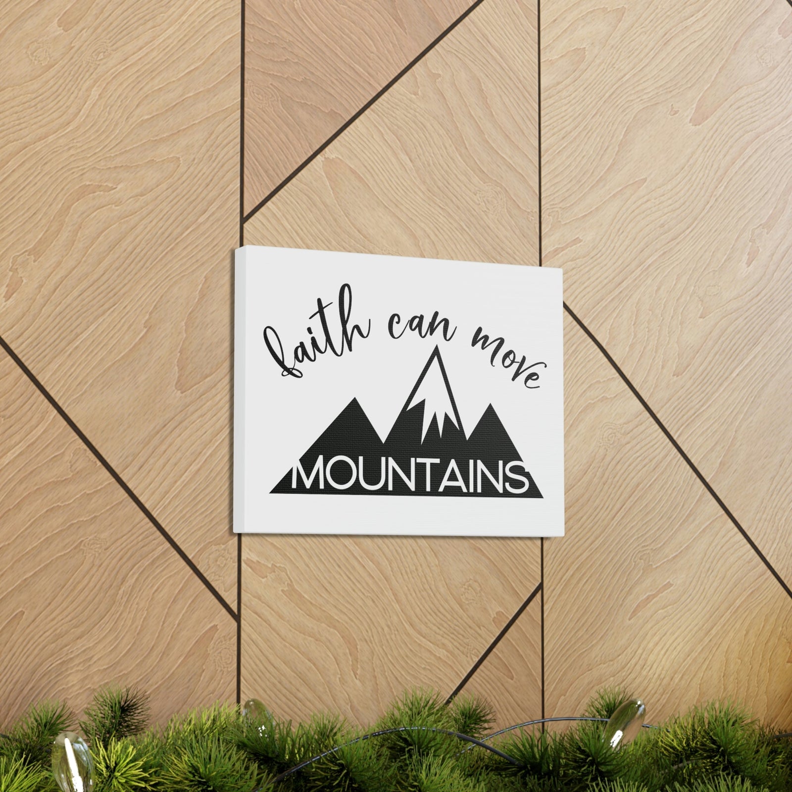 Scripture Walls Faith Can Move Mountains Matthew 17:20 Christian Wall Art Print Ready to Hang Unframed-Express Your Love Gifts