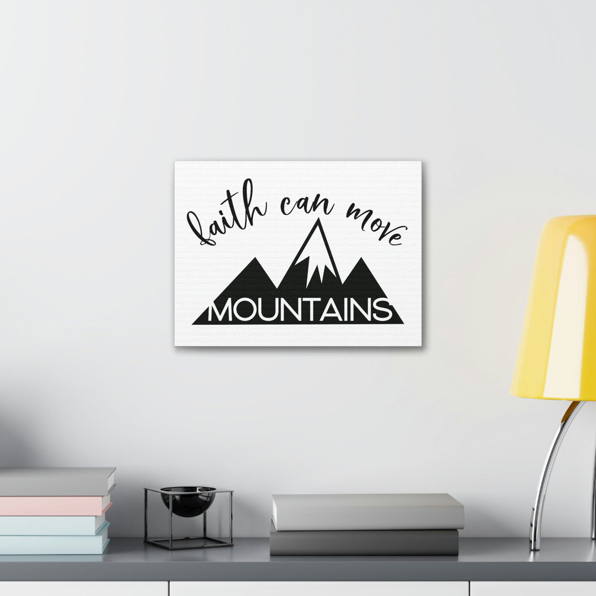 Scripture Walls Faith Can Move Mountains Matthew 17:20 Christian Wall Art Print Ready to Hang Unframed-Express Your Love Gifts