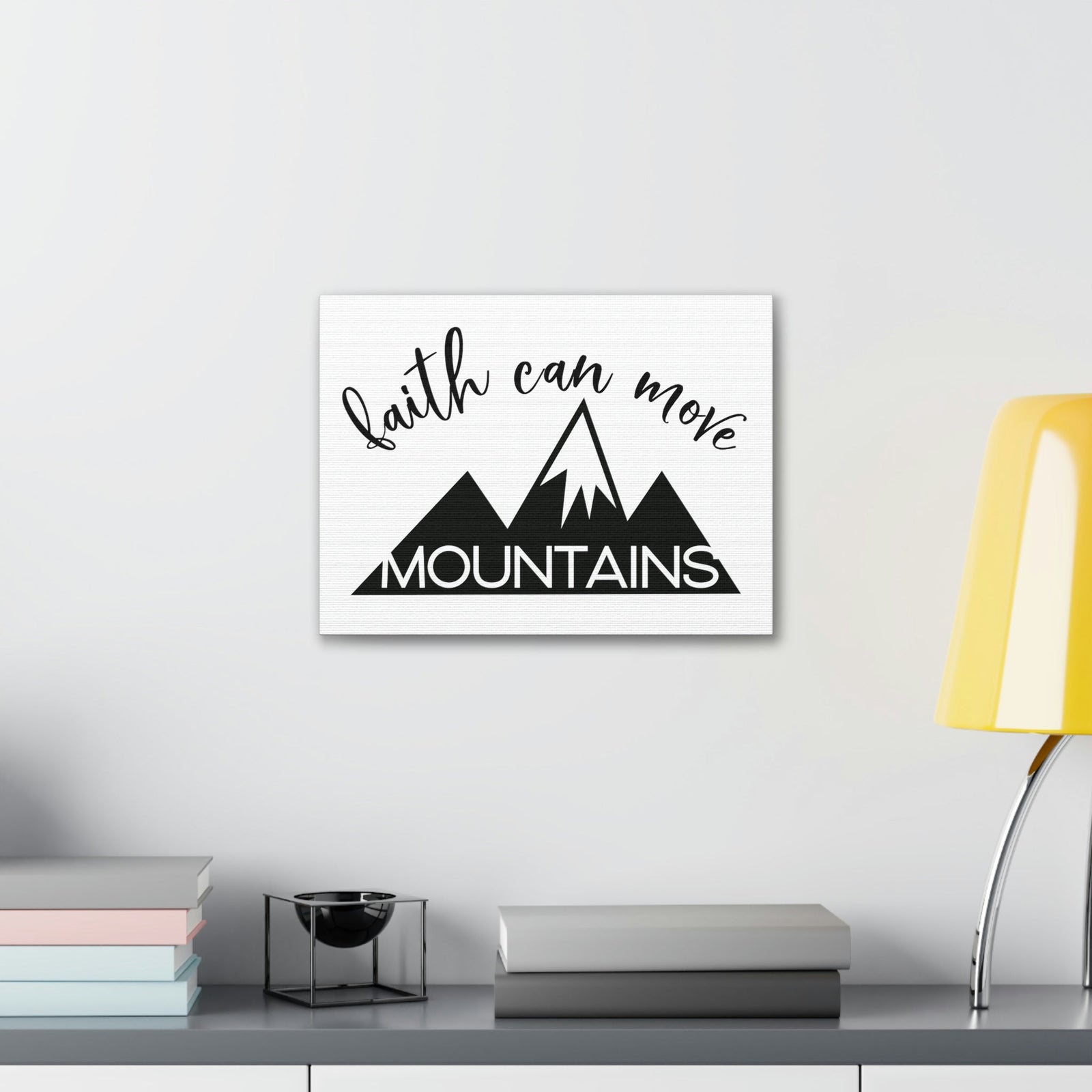 Scripture Walls Faith Can Move Mountains Matthew 17:20 Christian Wall Art Print Ready to Hang Unframed-Express Your Love Gifts
