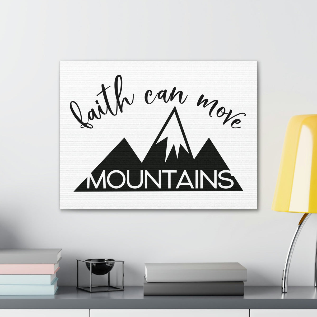 Scripture Walls Faith Can Move Mountains Matthew 17:20 Christian Wall Art Print Ready to Hang Unframed-Express Your Love Gifts