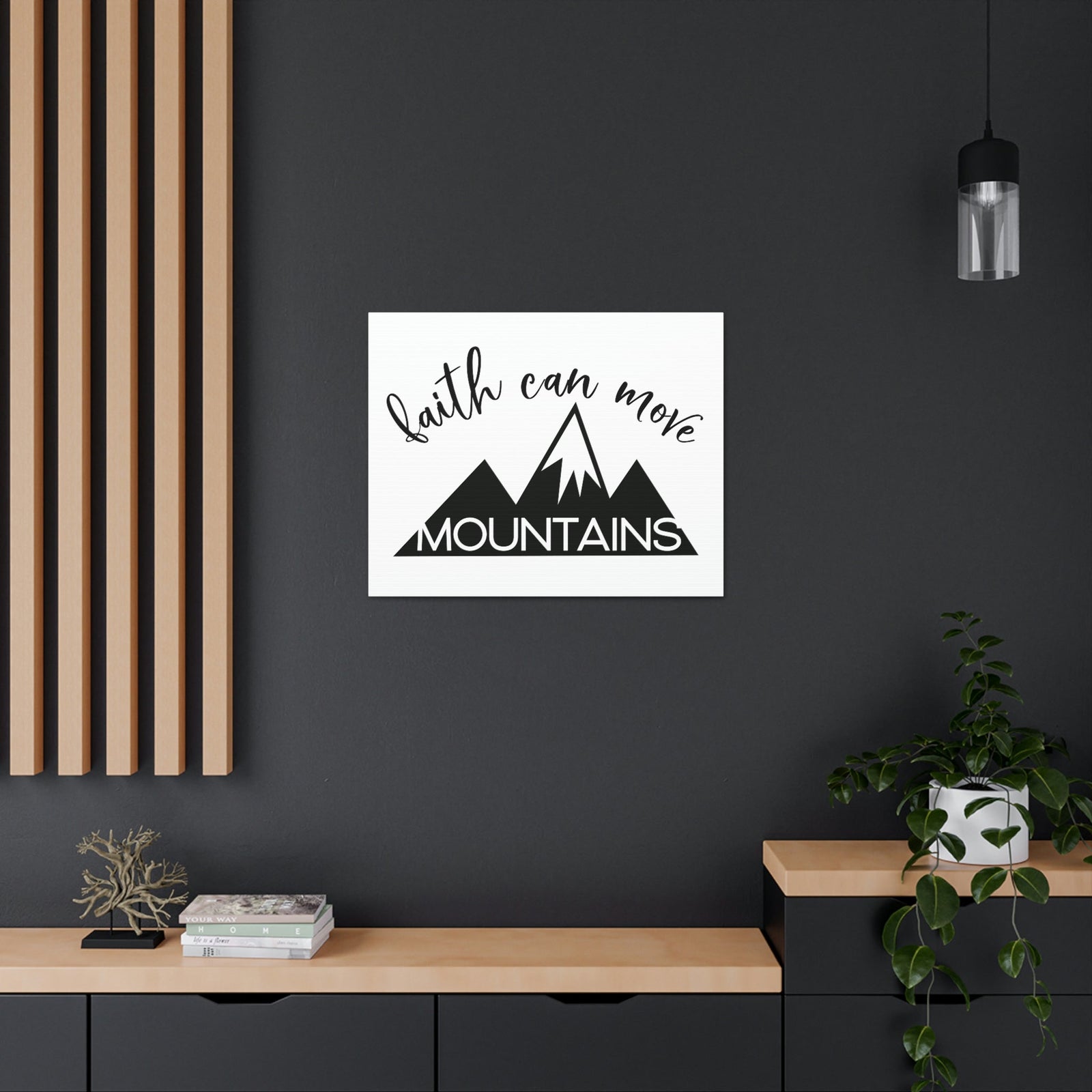 Scripture Walls Faith Can Move Mountains Matthew 17:20 Christian Wall Art Print Ready to Hang Unframed-Express Your Love Gifts