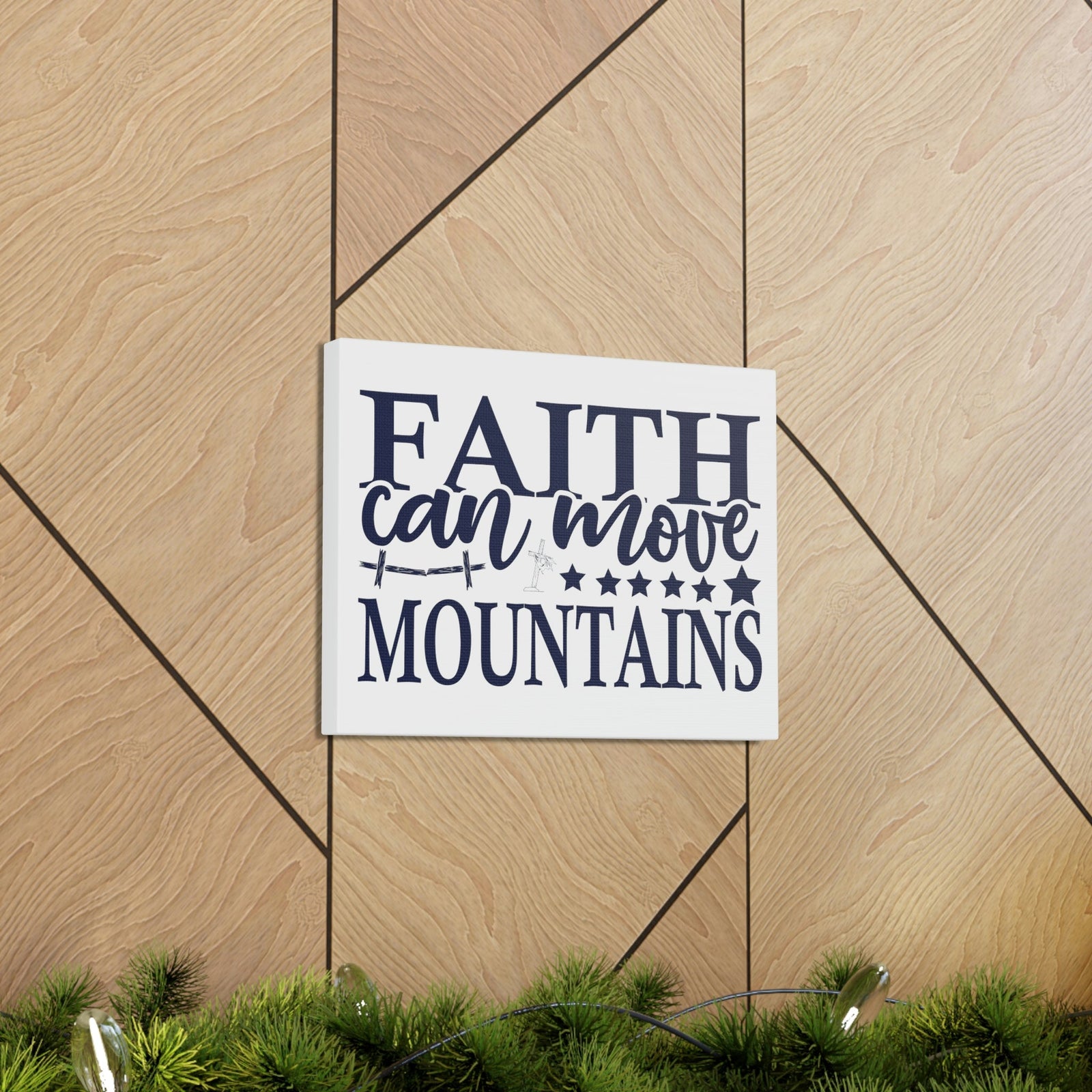 Scripture Walls Faith Can Move Mountains Matthew 17:21 Christian Wall Art Print Ready to Hang Unframed-Express Your Love Gifts