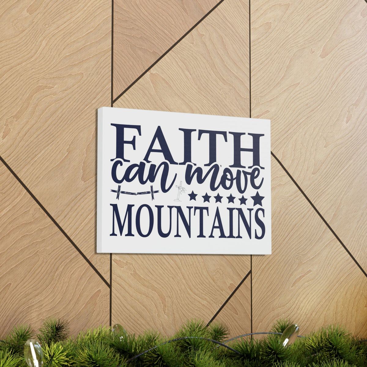 Scripture Walls Faith Can Move Mountains Matthew 17:21 Christian Wall Art Print Ready to Hang Unframed-Express Your Love Gifts
