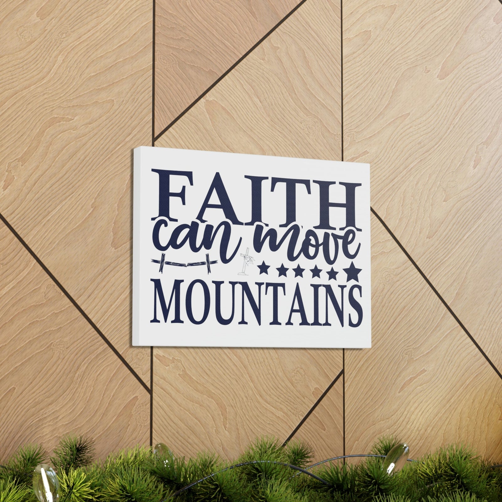 Scripture Walls Faith Can Move Mountains Matthew 17:21 Christian Wall Art Print Ready to Hang Unframed-Express Your Love Gifts