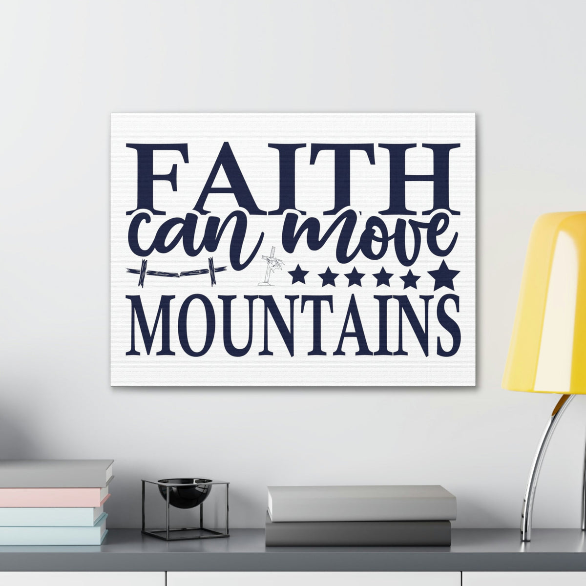 Scripture Walls Faith Can Move Mountains Matthew 17:21 Christian Wall Art Print Ready to Hang Unframed-Express Your Love Gifts