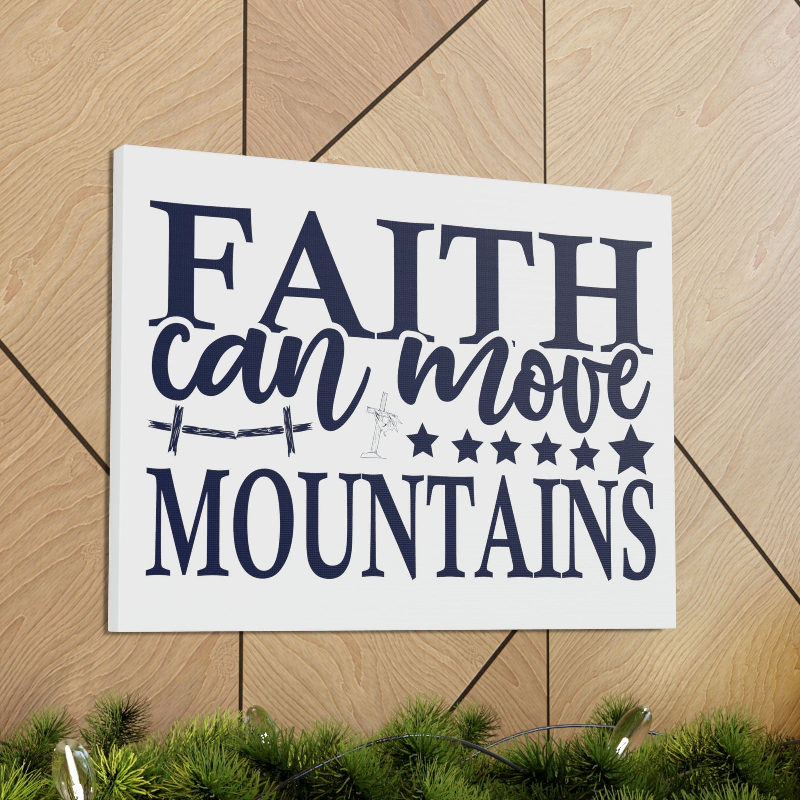Scripture Walls Faith Can Move Mountains Matthew 17:21 Christian Wall Art Print Ready to Hang Unframed-Express Your Love Gifts