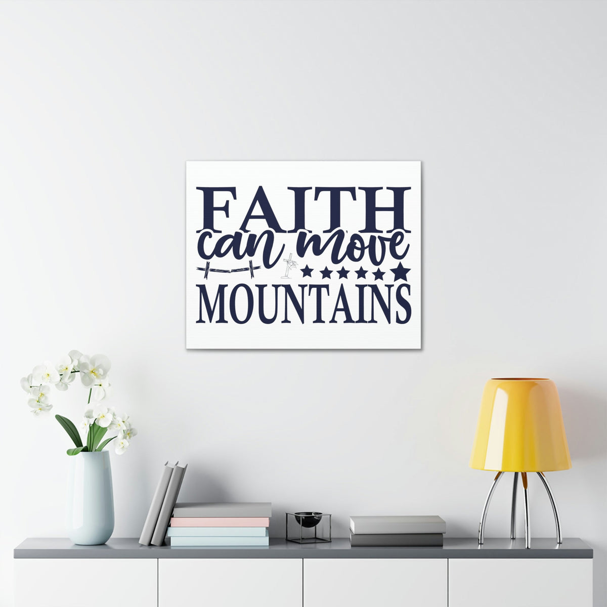 Scripture Walls Faith Can Move Mountains Matthew 17:21 Christian Wall Art Print Ready to Hang Unframed-Express Your Love Gifts