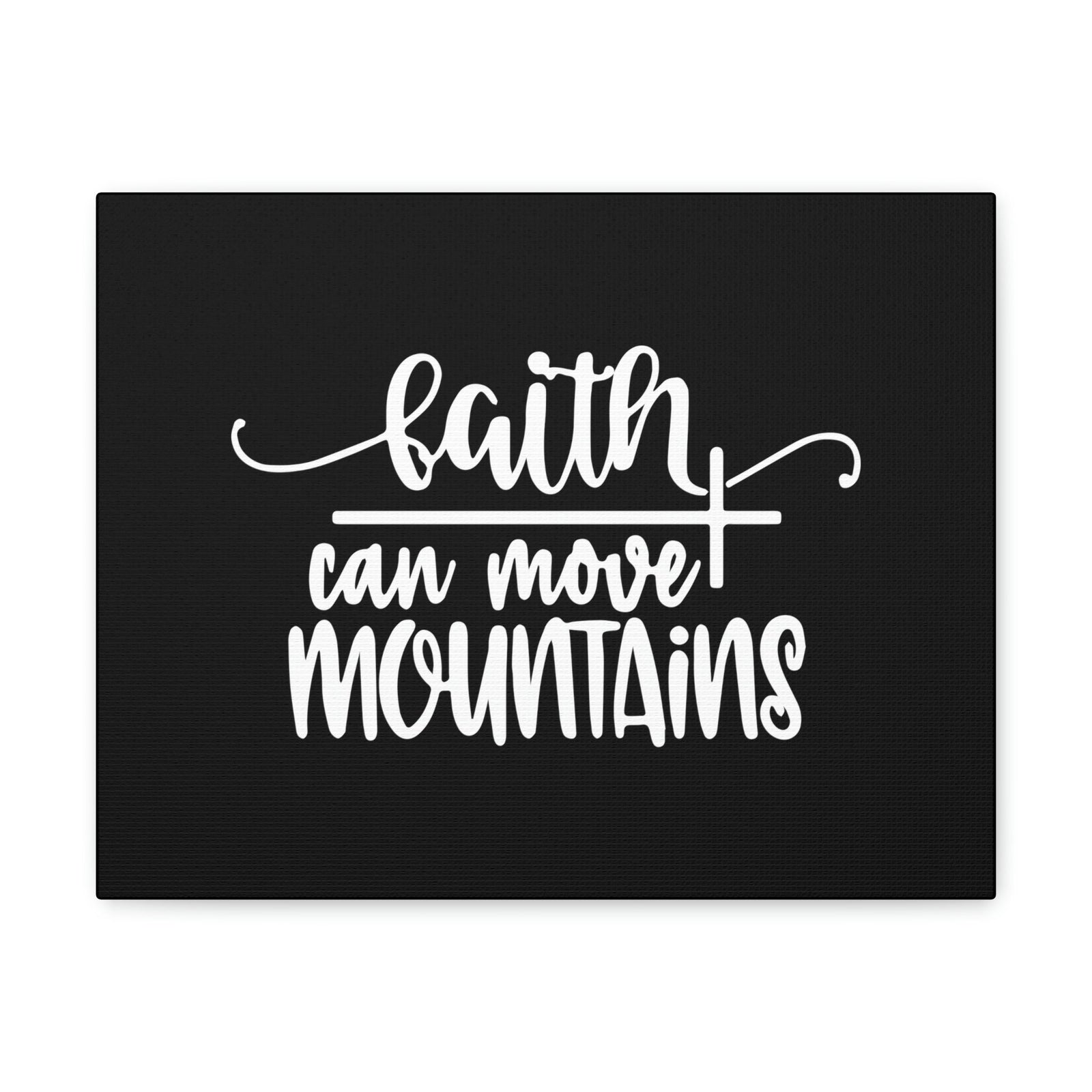 Scripture Walls Faith Can Move Mountains Matthew 21:21 Long Cross Christian Wall Art Bible Verse Print Ready to Hang Unframed-Express Your Love Gifts