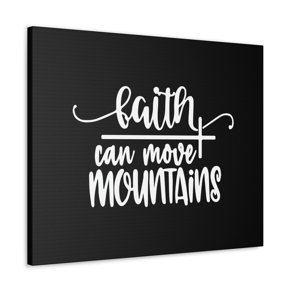 Scripture Walls Faith Can Move Mountains Matthew 21:21 Long Cross Christian Wall Art Bible Verse Print Ready to Hang Unframed-Express Your Love Gifts