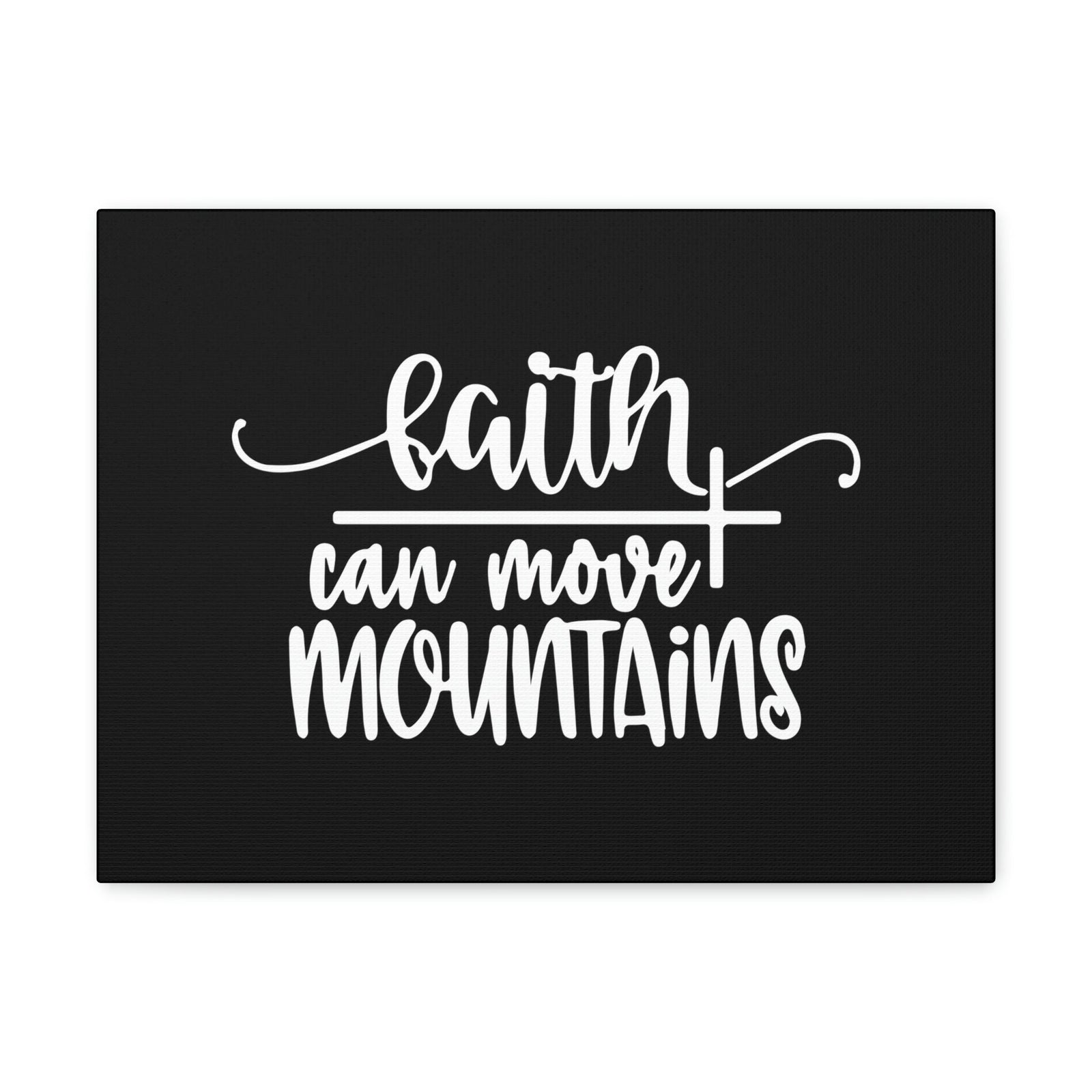 Scripture Walls Faith Can Move Mountains Matthew 21:21 Long Cross Christian Wall Art Bible Verse Print Ready to Hang Unframed-Express Your Love Gifts