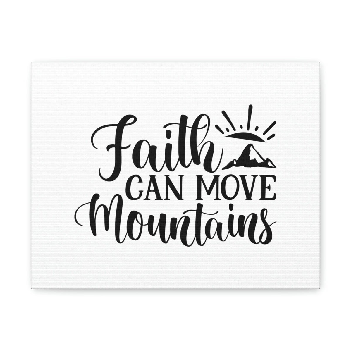 Scripture Walls Faith Can Move Mountains Matthew 21:21 Sun Rise Christian Wall Art Bible Verse Print Ready to Hang Unframed-Express Your Love Gifts