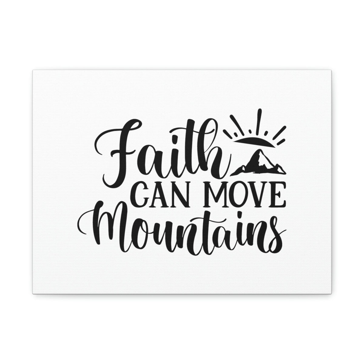 Scripture Walls Faith Can Move Mountains Matthew 21:21 Sun Rise Christian Wall Art Bible Verse Print Ready to Hang Unframed-Express Your Love Gifts