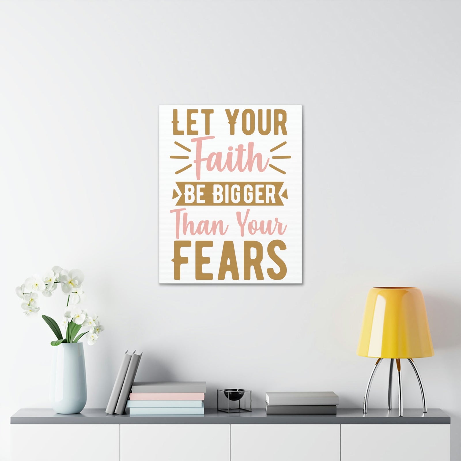 Scripture Walls Faith Christian Hebrews 13:6 Wall Art Print Ready to Hang Unframed-Express Your Love Gifts