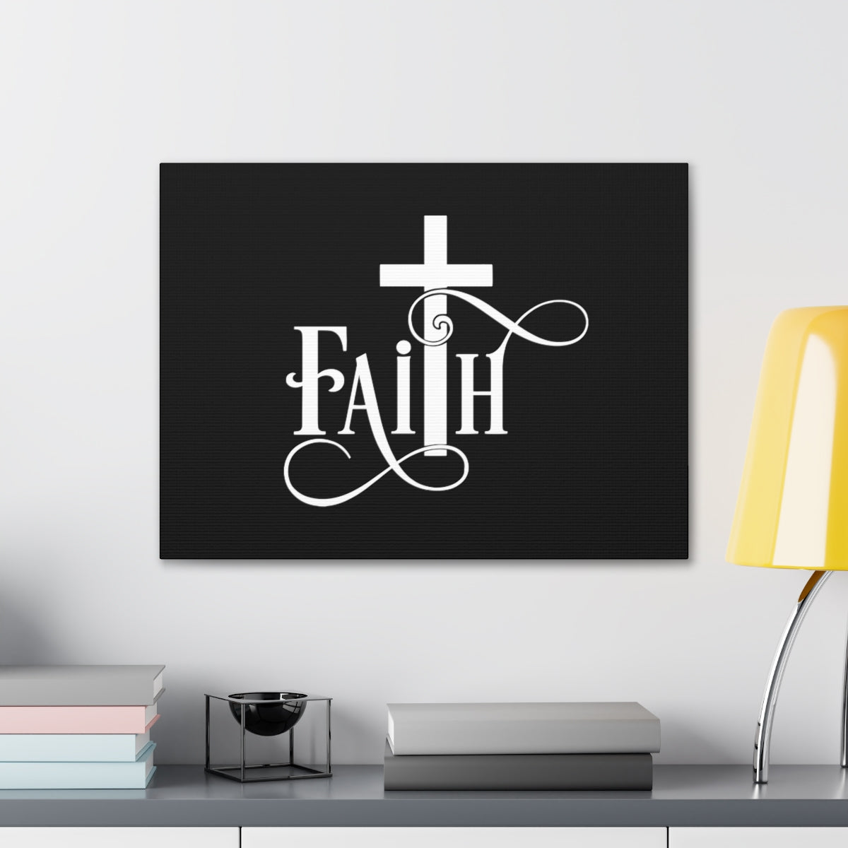 Scripture Walls Faith Cross 2 Corinthians 5:7 Christian Wall Art Bible Verse Print Ready to Hang Unframed-Express Your Love Gifts