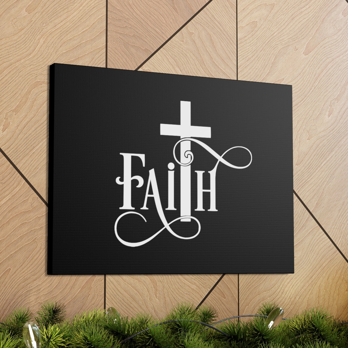 Scripture Walls Faith Cross 2 Corinthians 5:7 Christian Wall Art Bible Verse Print Ready to Hang Unframed-Express Your Love Gifts