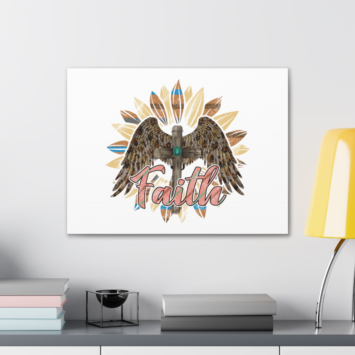 Scripture Walls Faith Eagle Romans 10:17 Christian Wall Art Bible Verse Print Ready to Hang Unframed-Express Your Love Gifts