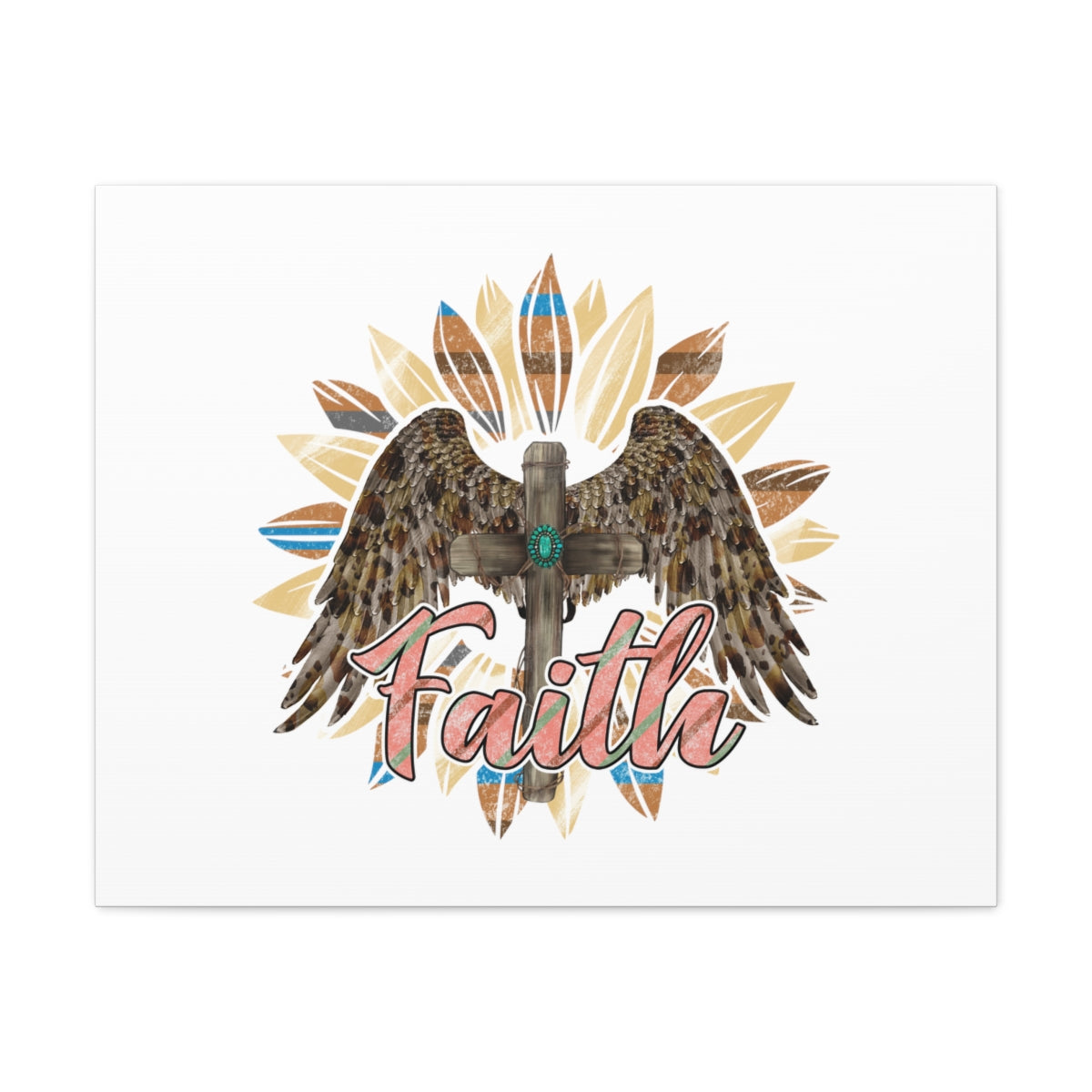 Scripture Walls Faith Eagle Romans 10:17 Christian Wall Art Bible Verse Print Ready to Hang Unframed-Express Your Love Gifts