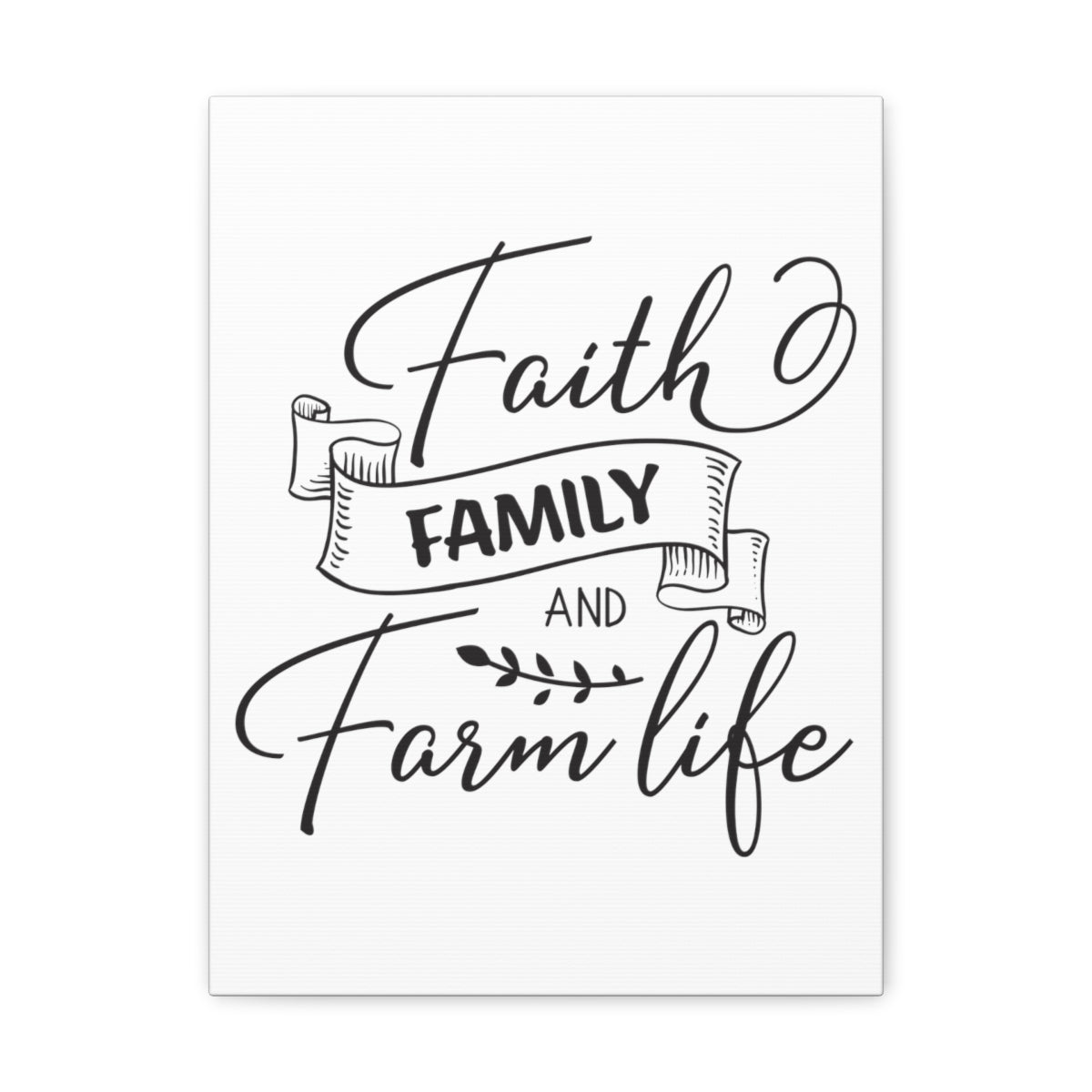 Scripture Walls Faith Family And Deuteronomy 28:8 Christian Wall Art Print Ready to Hang Unframed-Express Your Love Gifts