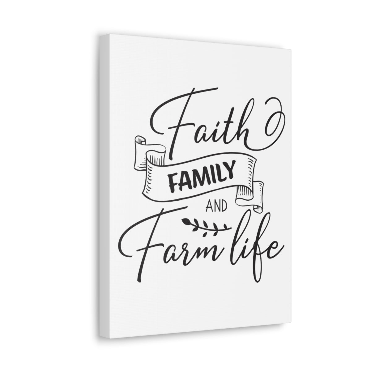 Scripture Walls Faith Family And Deuteronomy 28:8 Christian Wall Art Print Ready to Hang Unframed-Express Your Love Gifts
