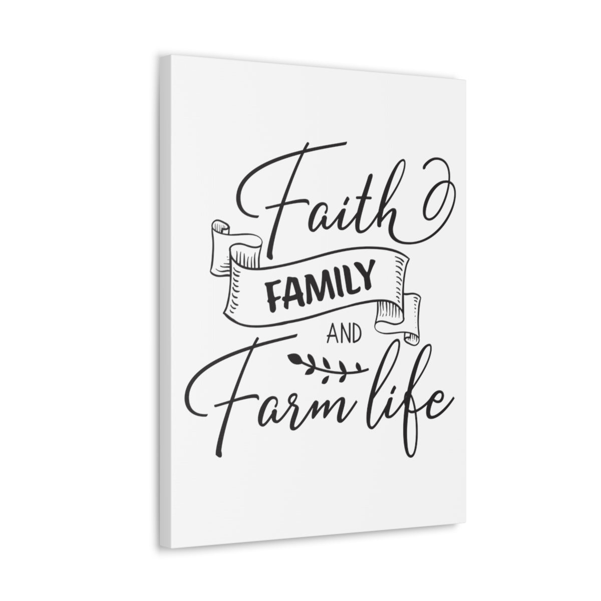 Scripture Walls Faith Family And Deuteronomy 28:8 Christian Wall Art Print Ready to Hang Unframed-Express Your Love Gifts