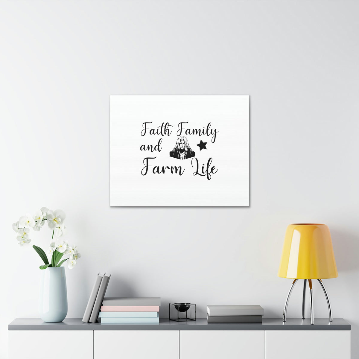 Scripture Walls Faith, Family And Farm Life Exodus 20:12 Christian Wall Art Bible Verse Print Ready to Hang Unframed-Express Your Love Gifts