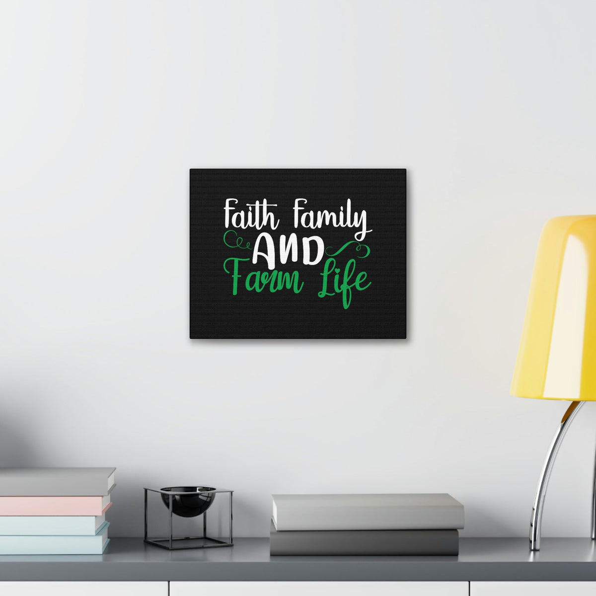 Scripture Walls Faith Family And Farm Life Exodus 20:12 Green Christian Wall Art Bible Verse Print Ready to Hang Unframed-Express Your Love Gifts