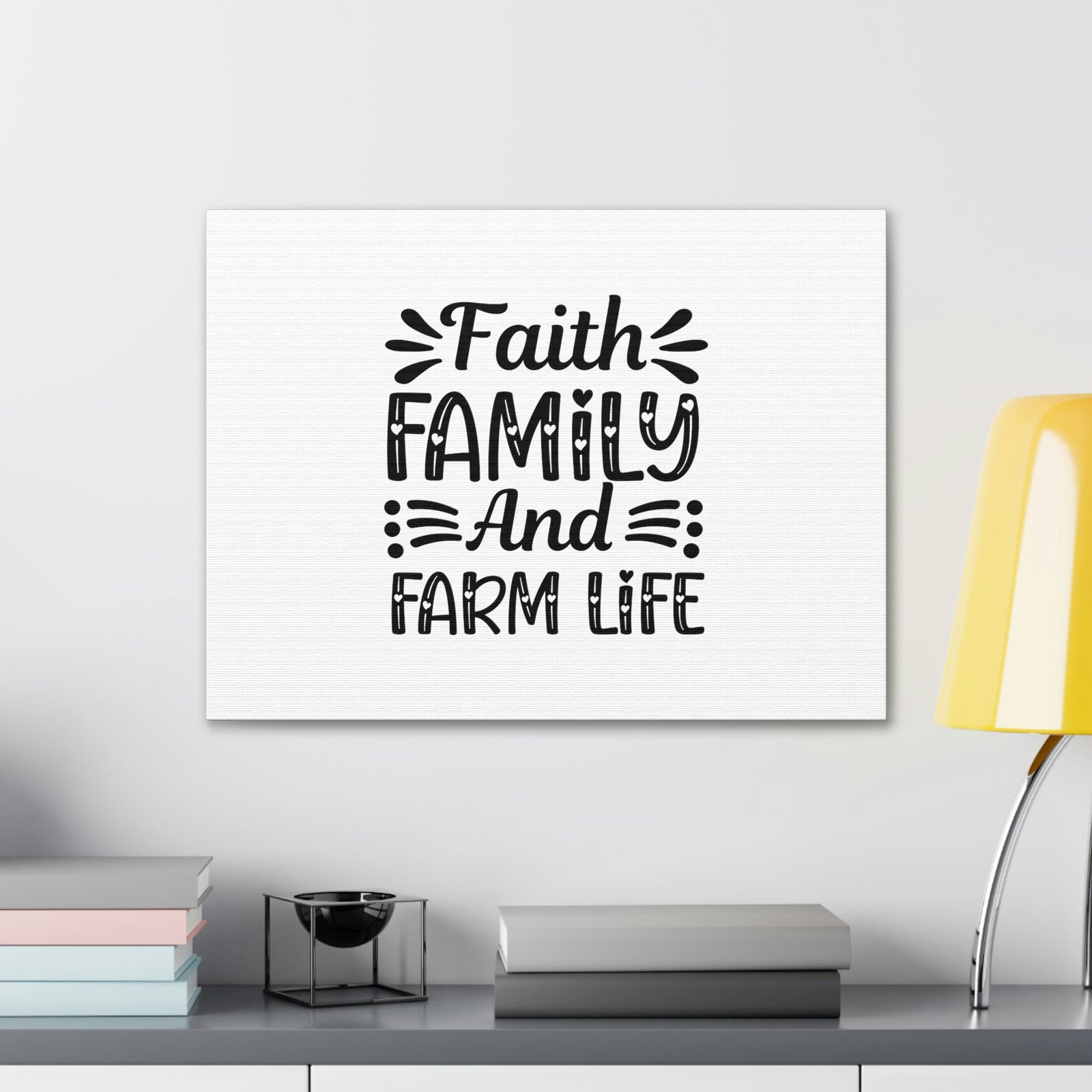 Scripture Walls Faith, Family, And Farm Life Exodus 20:12 Hearts Christian Wall Art Bible Verse Print Ready to Hang Unframed-Express Your Love Gifts