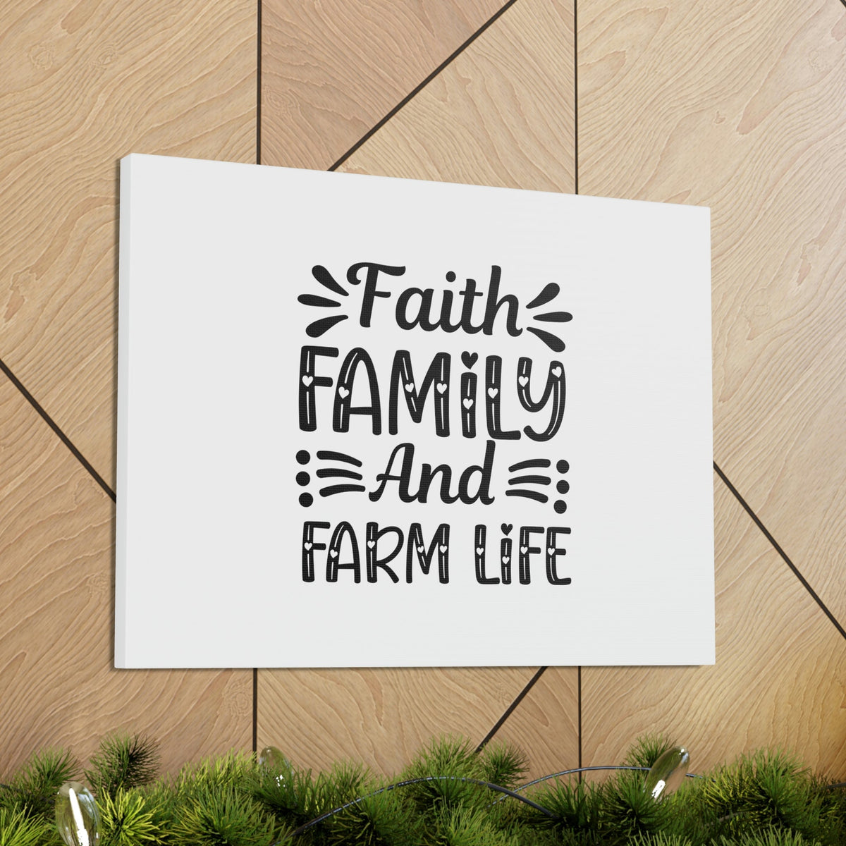 Scripture Walls Faith, Family, And Farm Life Exodus 20:12 Hearts Christian Wall Art Bible Verse Print Ready to Hang Unframed-Express Your Love Gifts