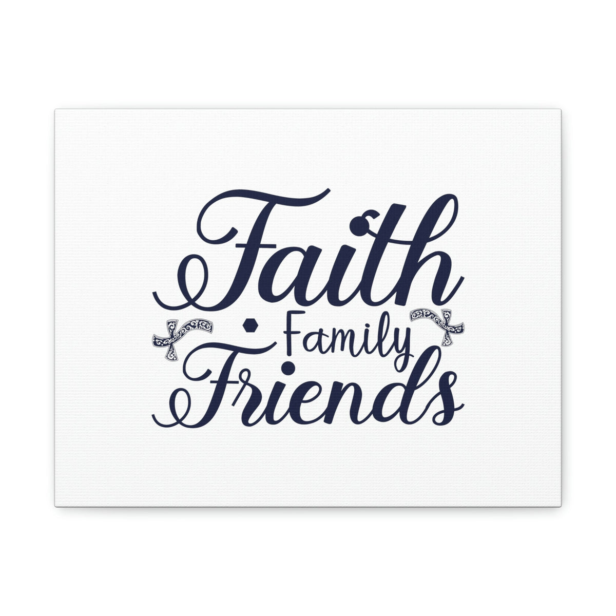 Scripture Walls Faith, Family And Friends Proverbs 27:17 Blue Christian Wall Art Bible Verse Print Ready to Hang Unframed-Express Your Love Gifts