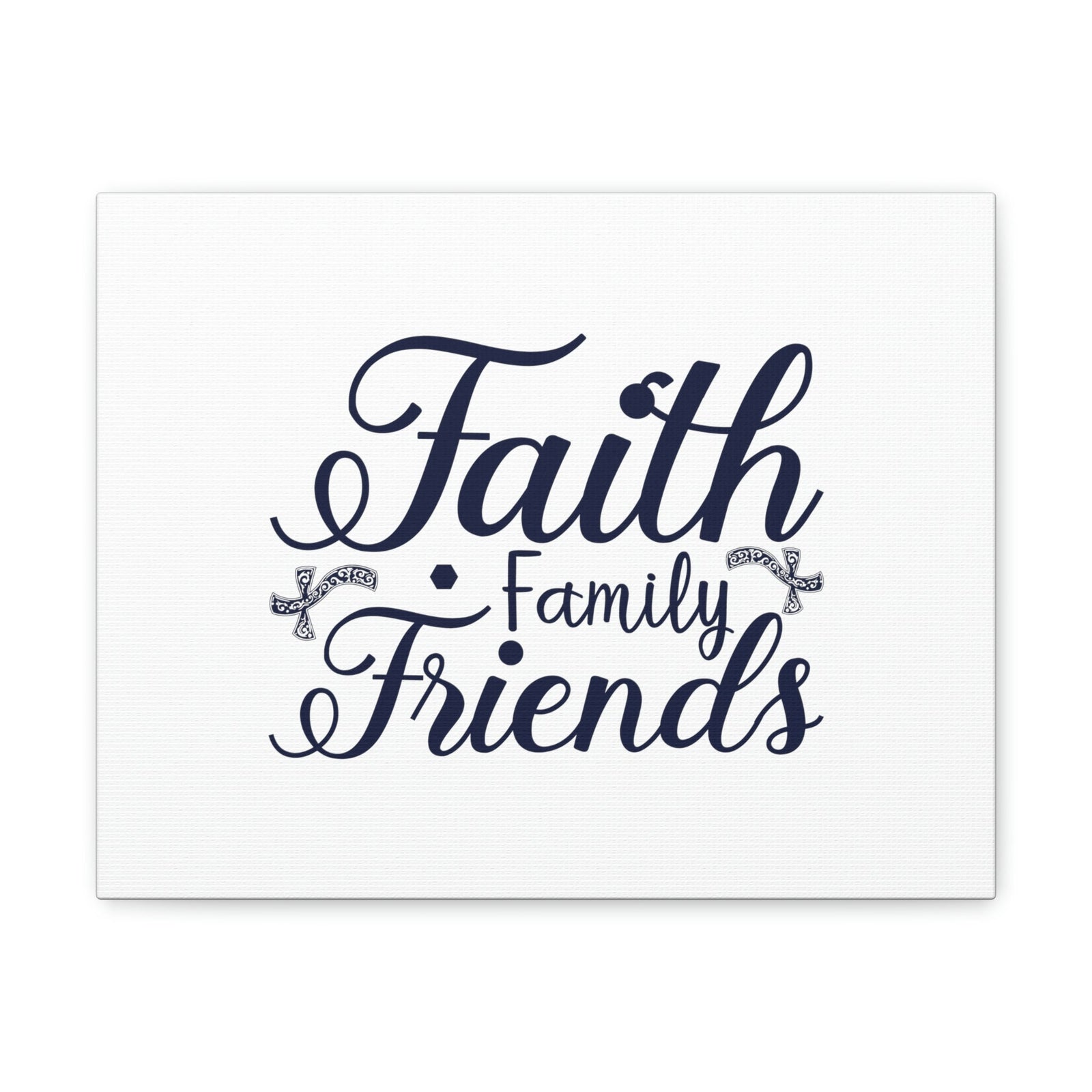 Scripture Walls Faith, Family And Friends Proverbs 27:17 Blue Christian Wall Art Bible Verse Print Ready to Hang Unframed-Express Your Love Gifts