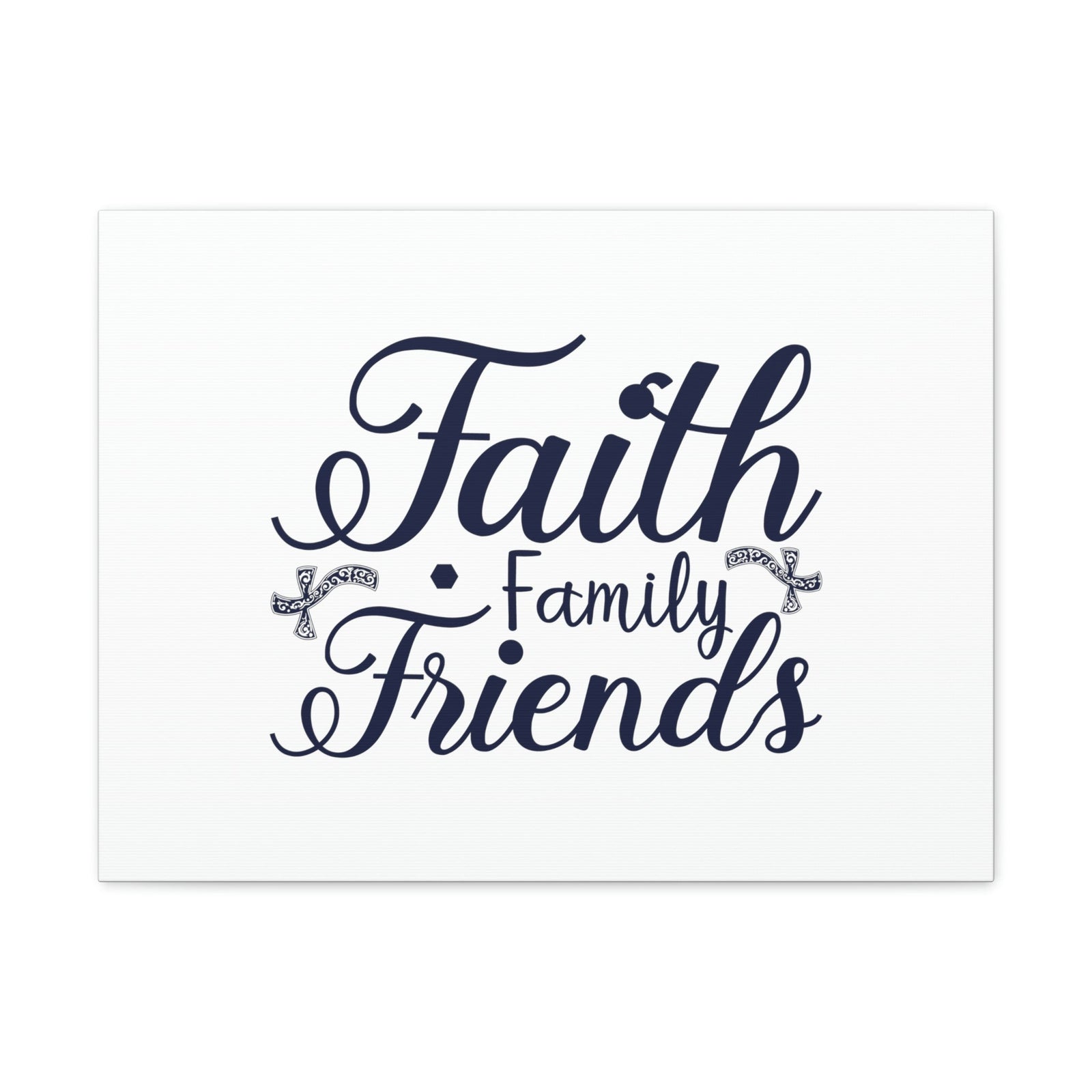 Scripture Walls Faith, Family And Friends Proverbs 27:17 Blue Christian Wall Art Bible Verse Print Ready to Hang Unframed-Express Your Love Gifts
