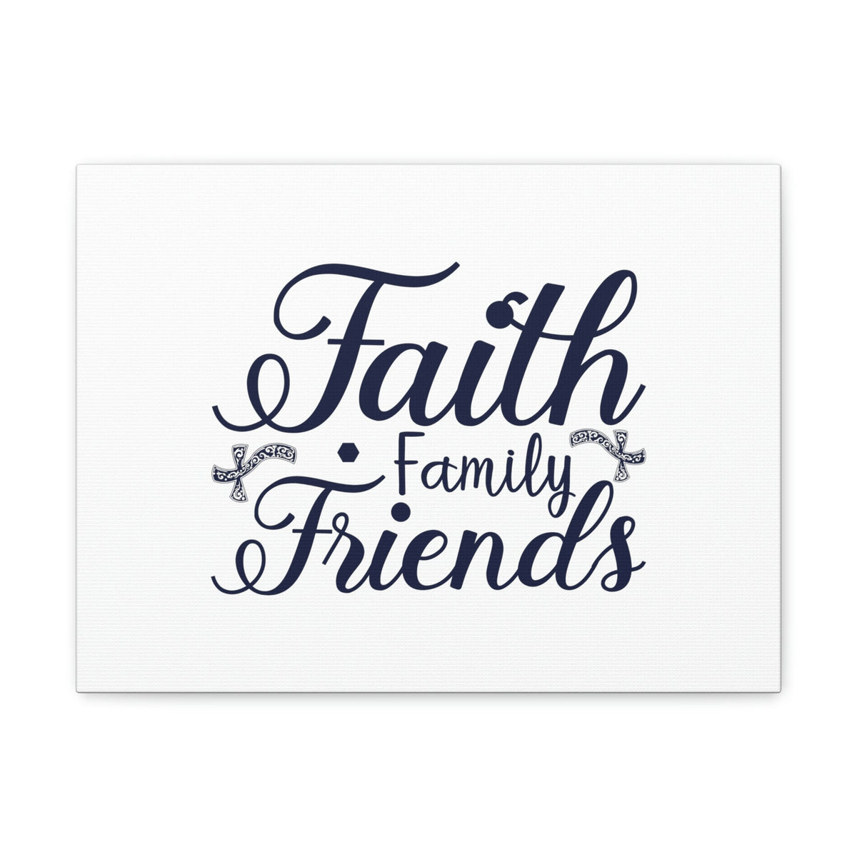 Scripture Walls Faith, Family And Friends Proverbs 27:17 Blue Christian Wall Art Bible Verse Print Ready to Hang Unframed-Express Your Love Gifts