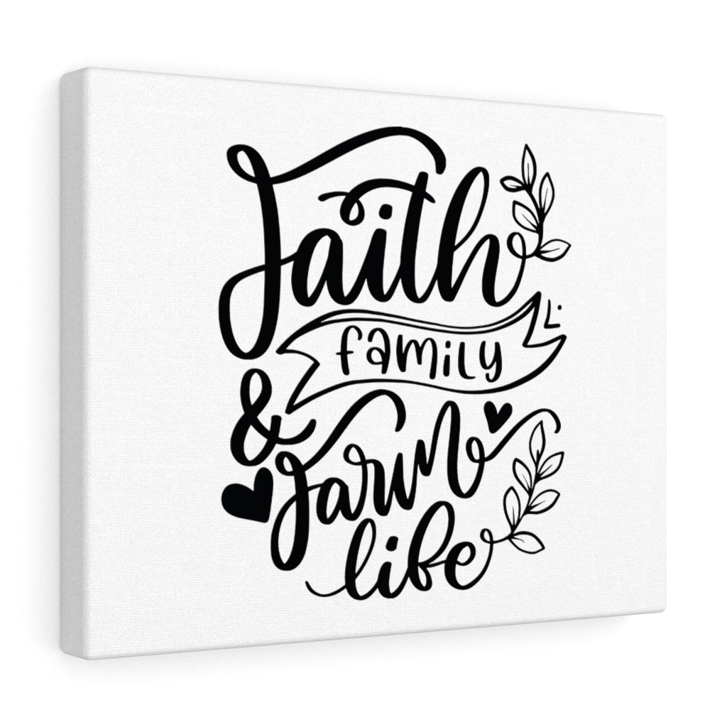 Scripture Walls Faith Family Farm Life Bible Verse Canvas Christian Wall Art Ready to Hang Unframed-Express Your Love Gifts