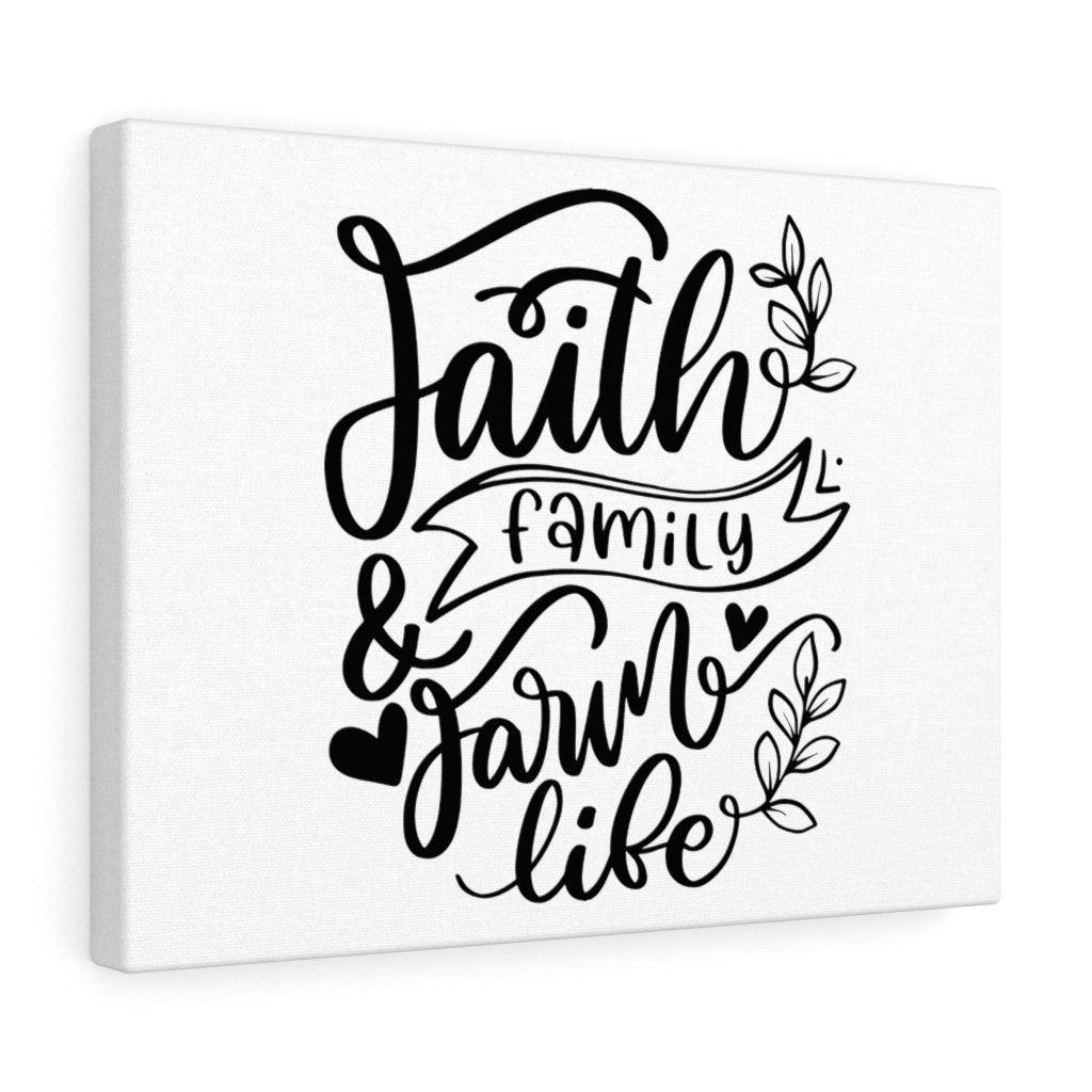 Scripture Walls Faith Family Farm Life Bible Verse Canvas Christian Wall Art Ready to Hang Unframed-Express Your Love Gifts