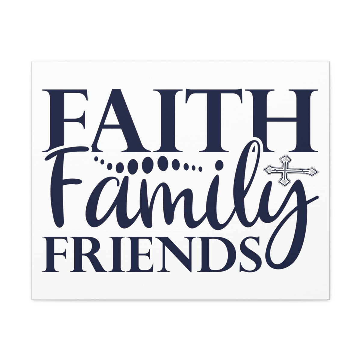 Scripture Walls Faith, Family, Friends Matthew 12:50 Christian Wall Art Print Ready to Hang Unframed-Express Your Love Gifts