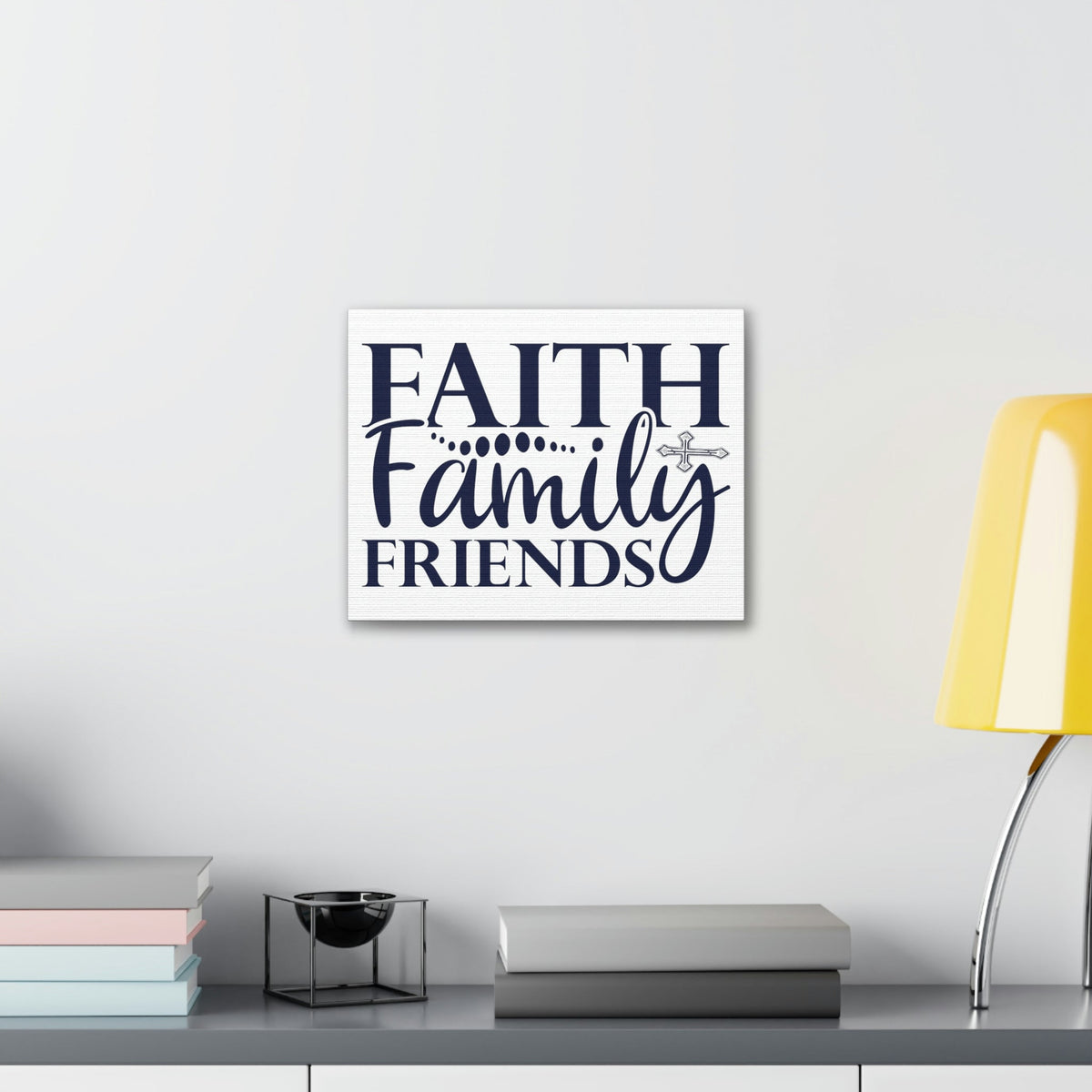 Scripture Walls Faith, Family, Friends Matthew 12:50 Christian Wall Art Print Ready to Hang Unframed-Express Your Love Gifts
