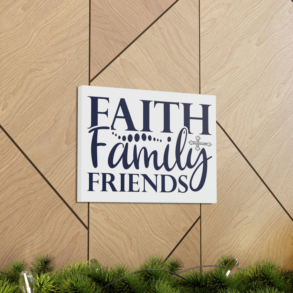 Scripture Walls Faith, Family, Friends Matthew 12:50 Christian Wall Art Print Ready to Hang Unframed-Express Your Love Gifts