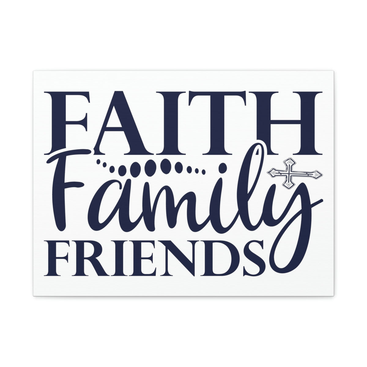 Scripture Walls Faith, Family, Friends Matthew 12:50 Christian Wall Art Print Ready to Hang Unframed-Express Your Love Gifts